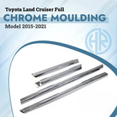 Toyota Land Cruiser 2015–2021 Chrome Door Molding Stylish & Protective Upgrade